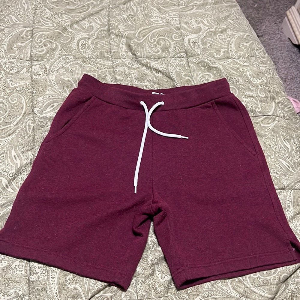 Burgundy shorts